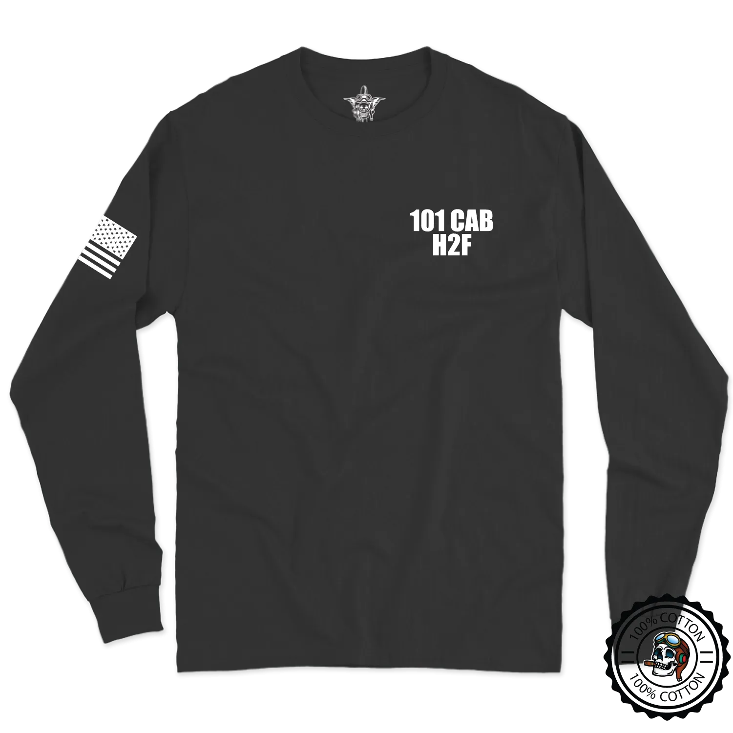 101 CAB H2F w/Flag Long Sleeve T-Shirt