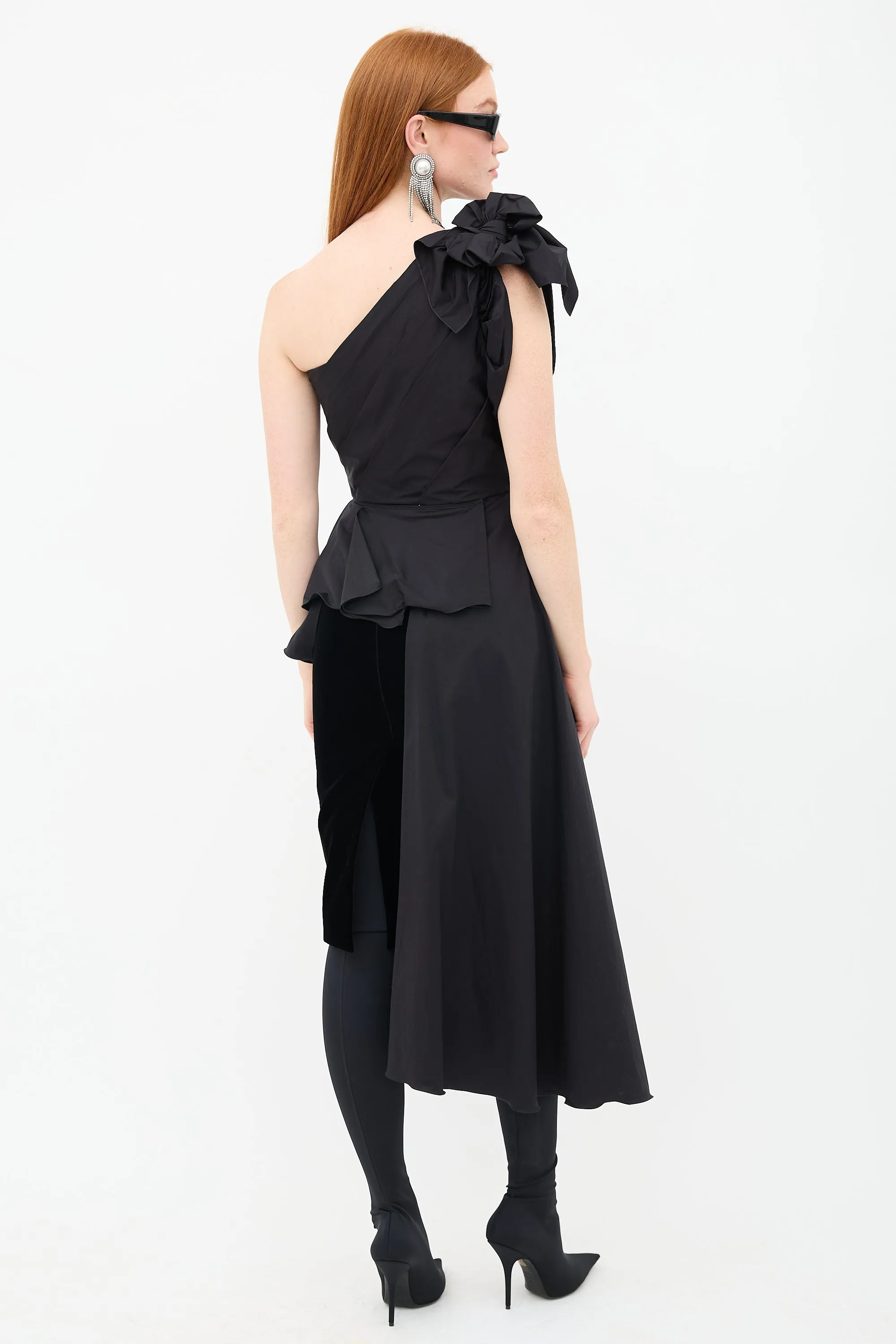 Agave Asymmetrical Ruffle Top