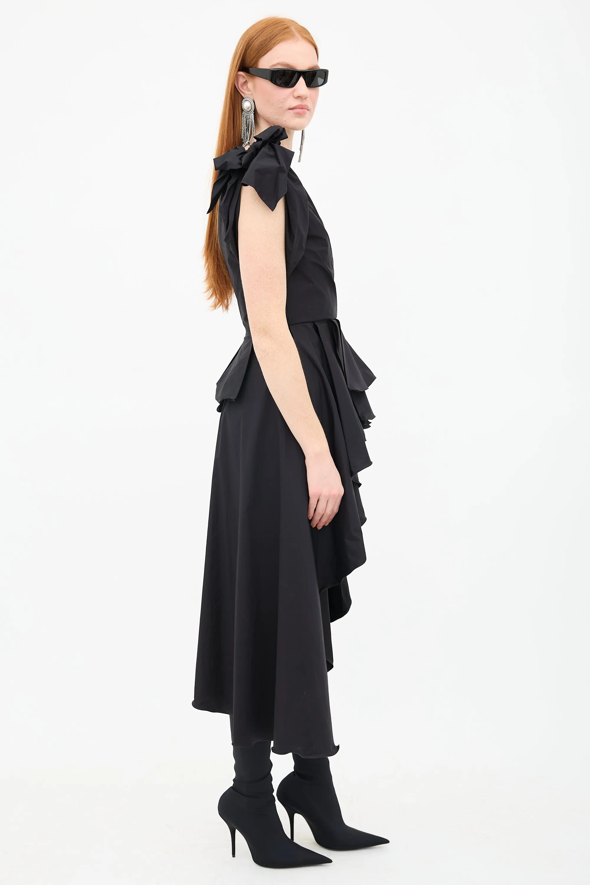 Agave Asymmetrical Ruffle Top