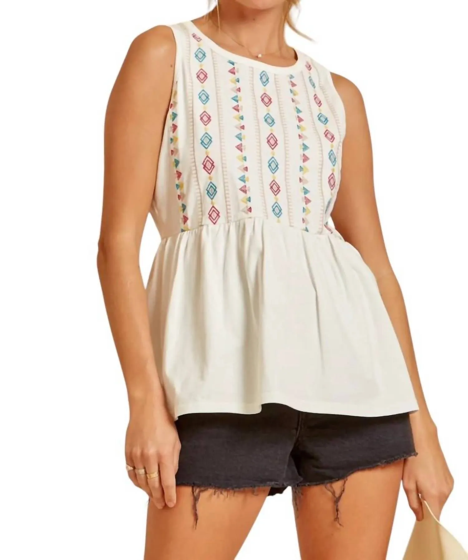 Andree By Unit - Watching The Sunset Embroidered Tank