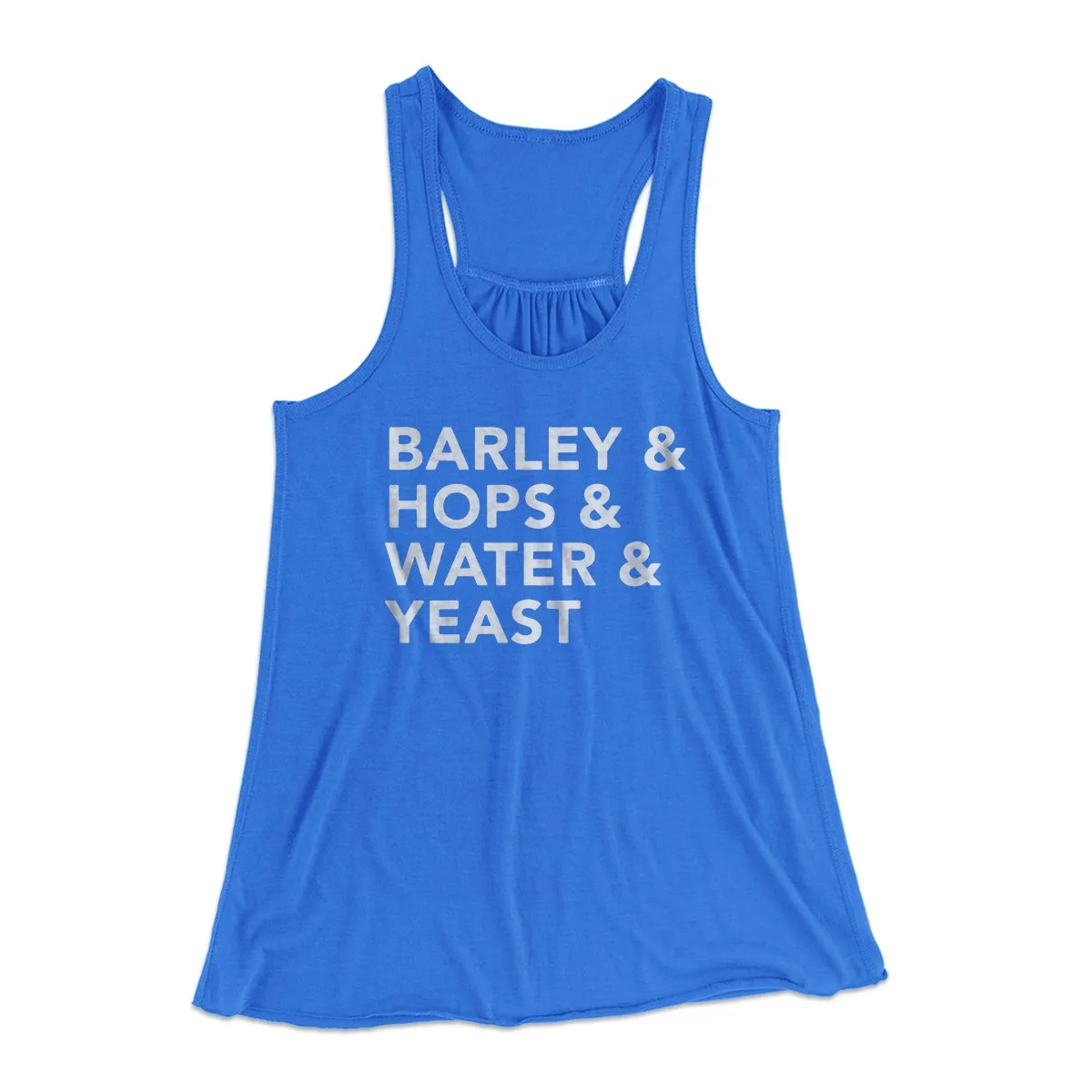 Barley & Hops & Water & Yeast Women's Flowey Tank Top