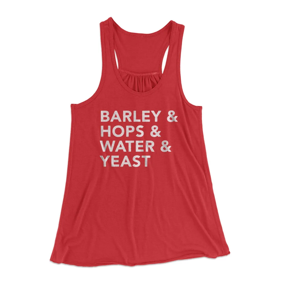 Barley & Hops & Water & Yeast Women's Flowey Tank Top