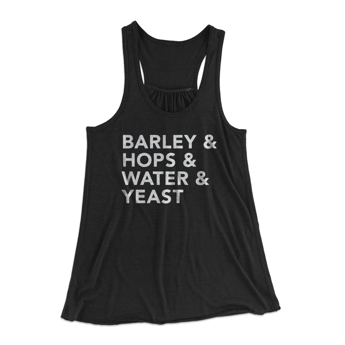 Barley & Hops & Water & Yeast Women's Flowey Tank Top