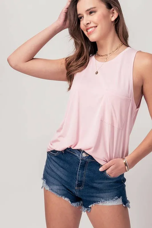 BASIC SLEEVELESS TANK TOP