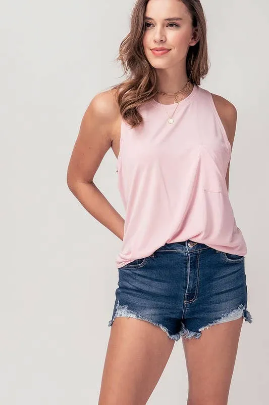 BASIC SLEEVELESS TANK TOP
