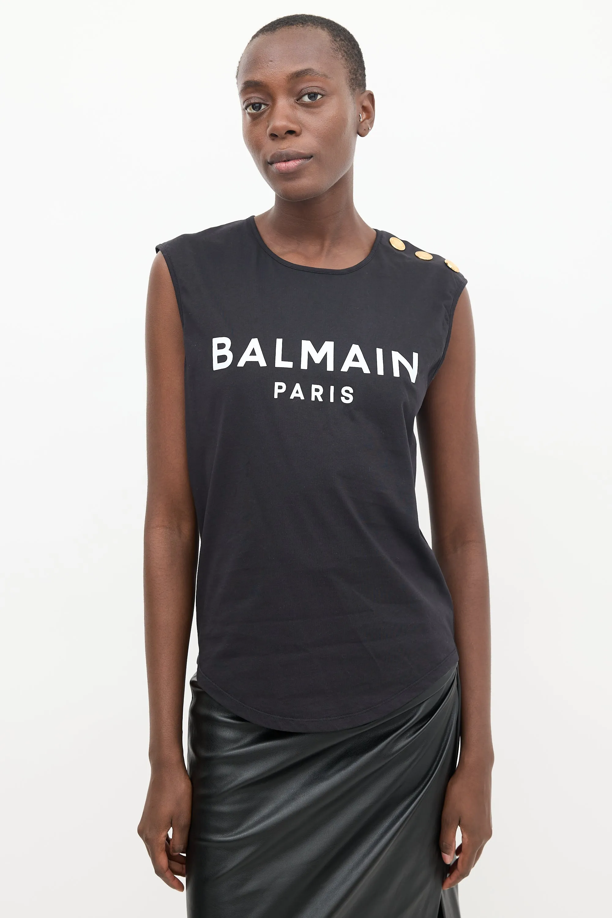 Black & White Logo Tank