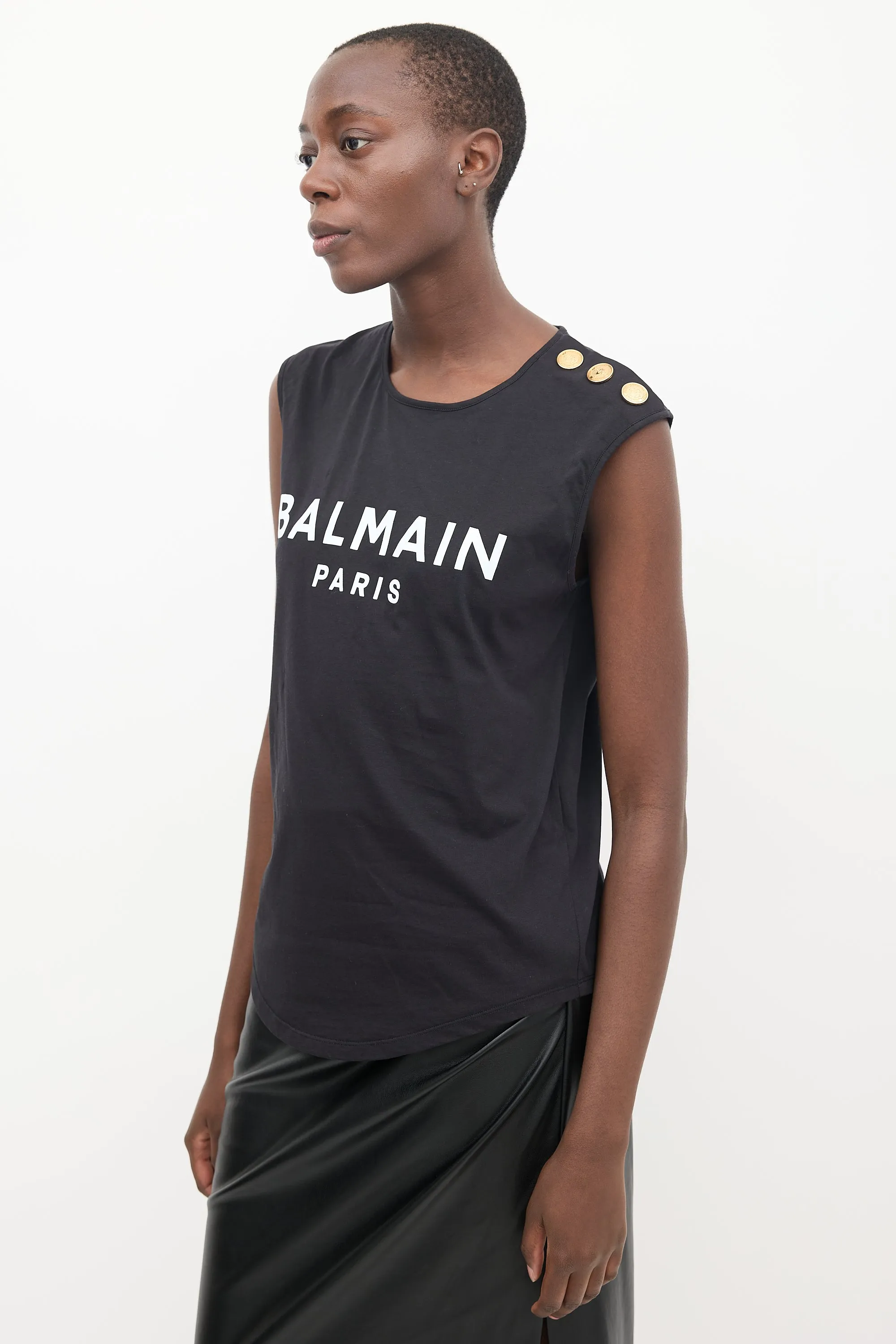 Black & White Logo Tank
