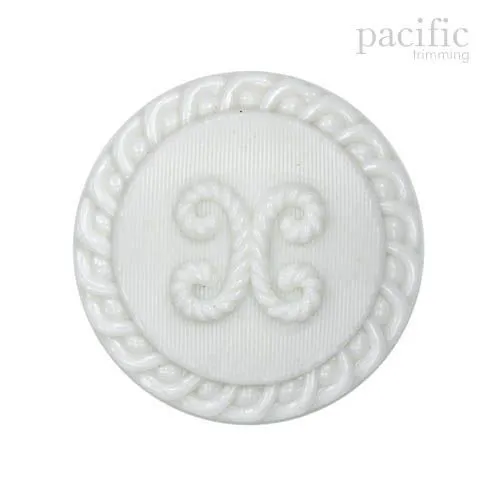 Braided Patterned Nylon Shank Decorative Button