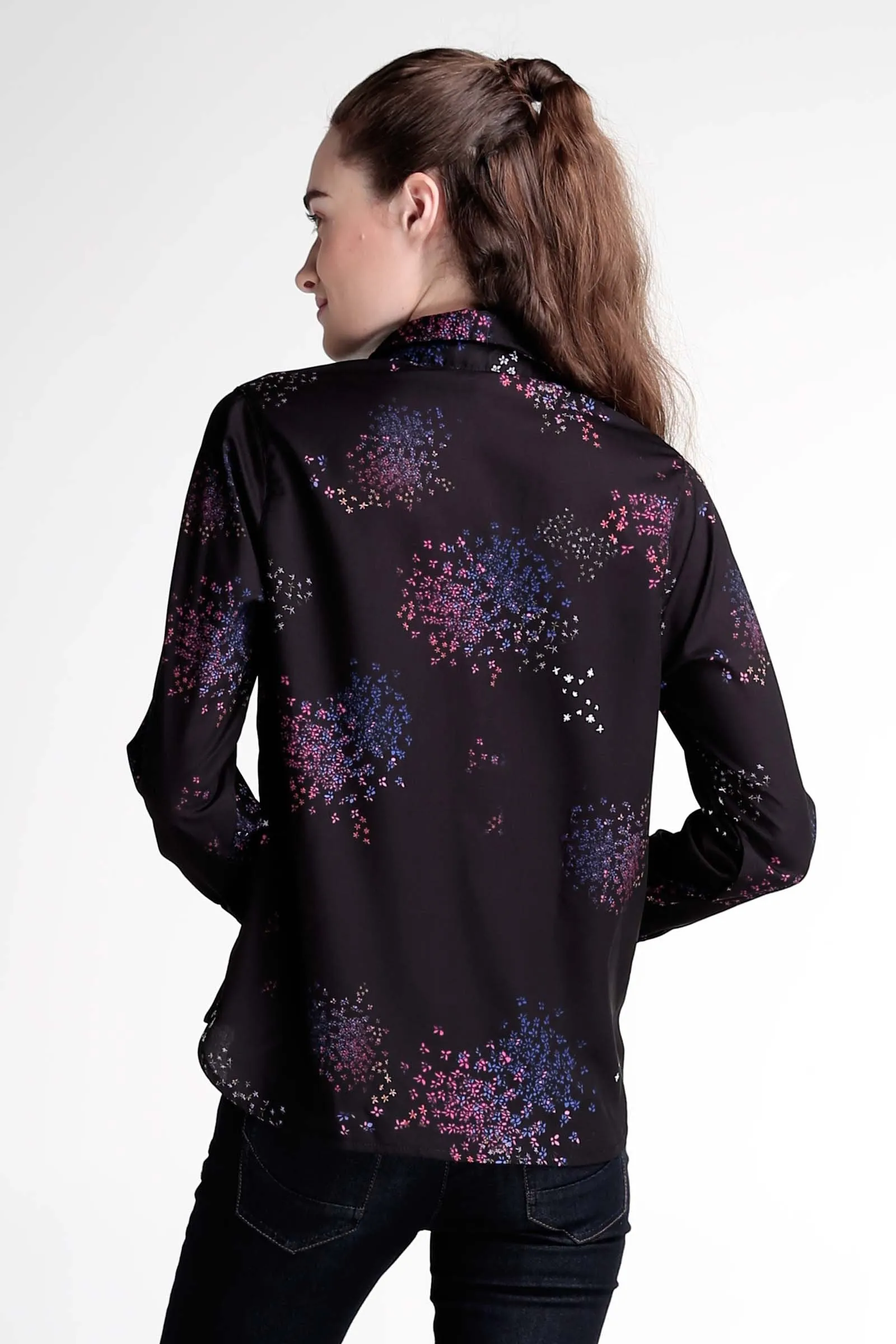Button-Down Chiffon Shirt