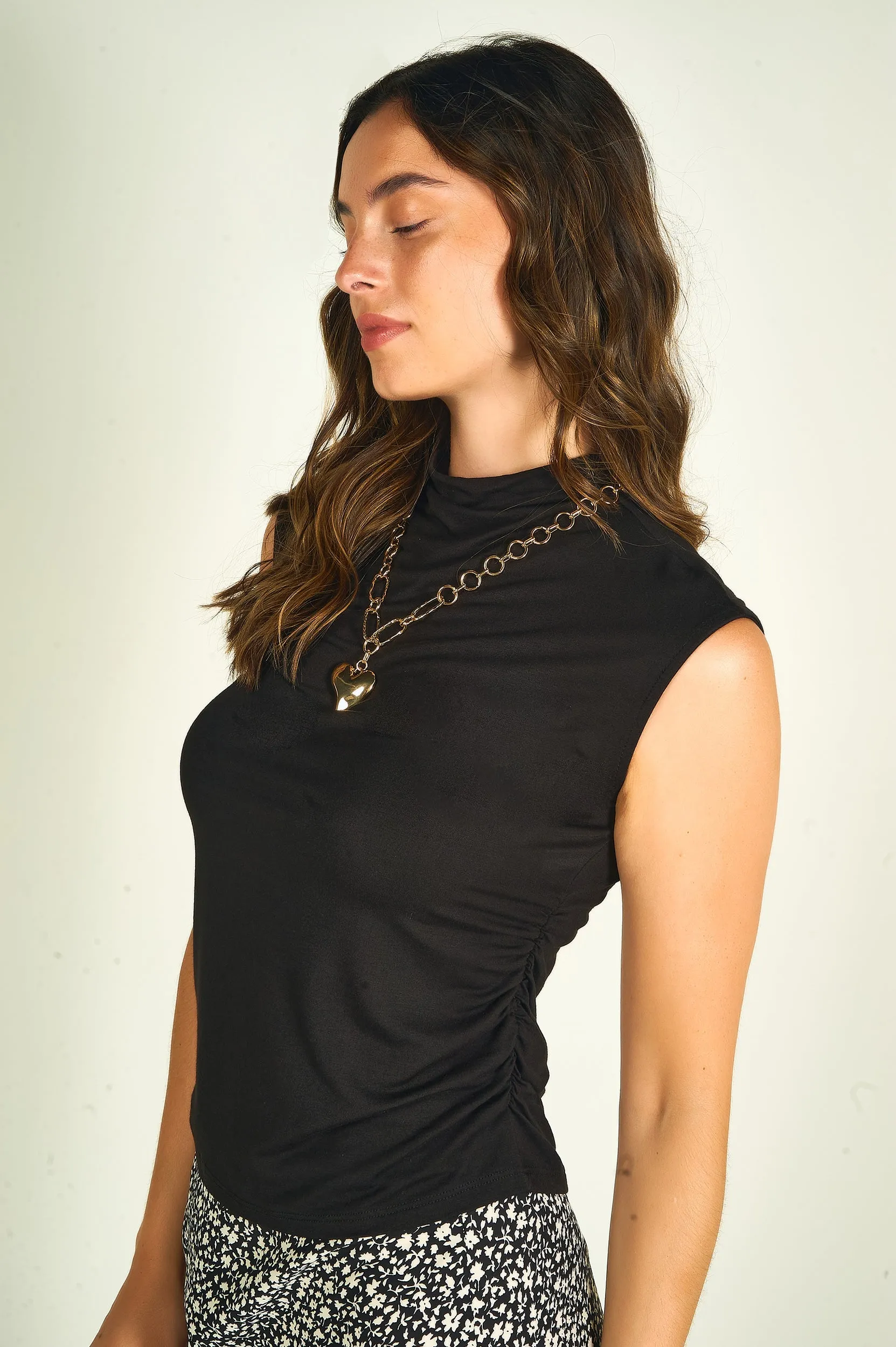 Camisole à col montant - INDIGO - (R-A5)