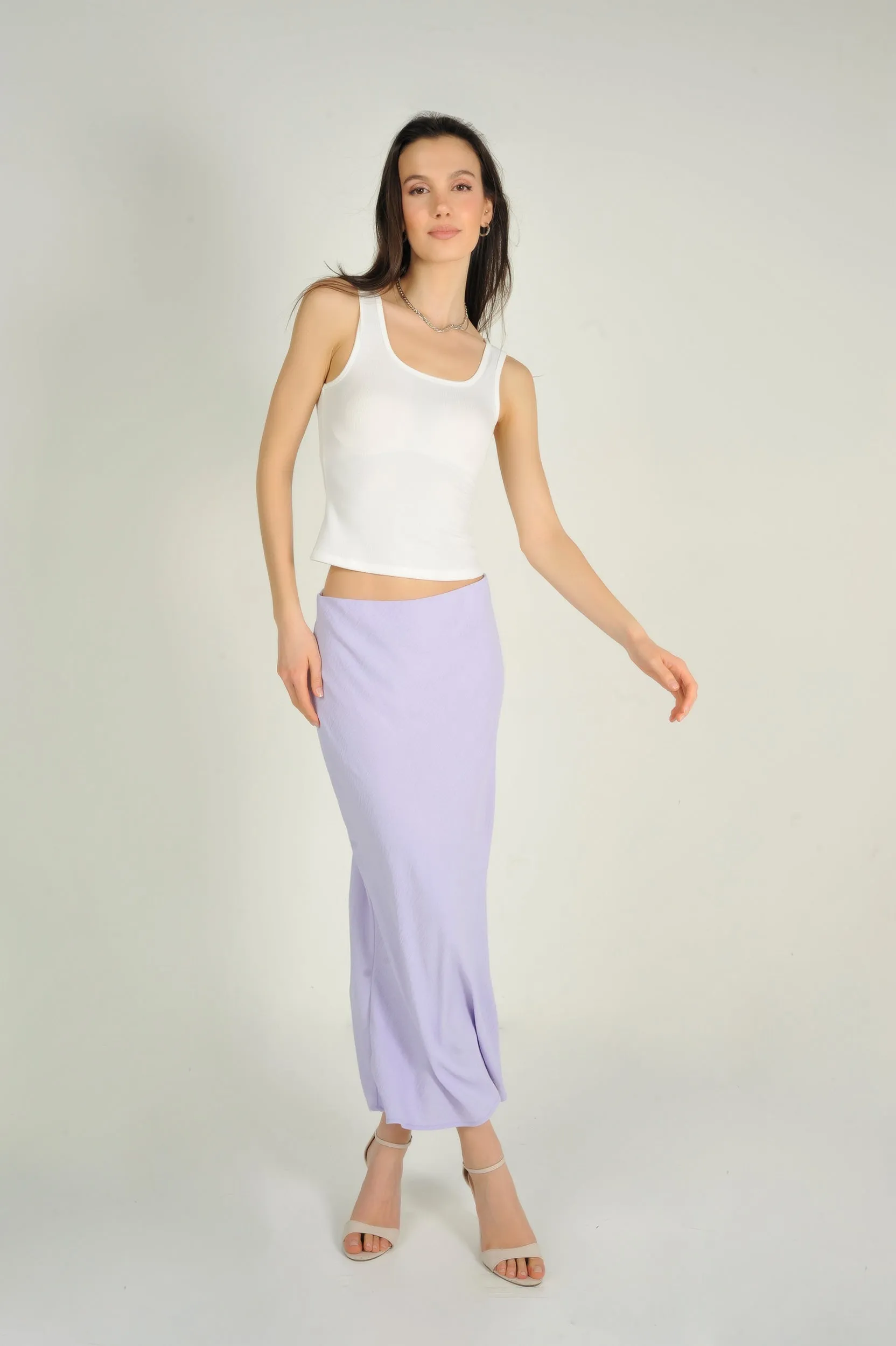 Camisole courte côtelée - JABEL - (R-B6)