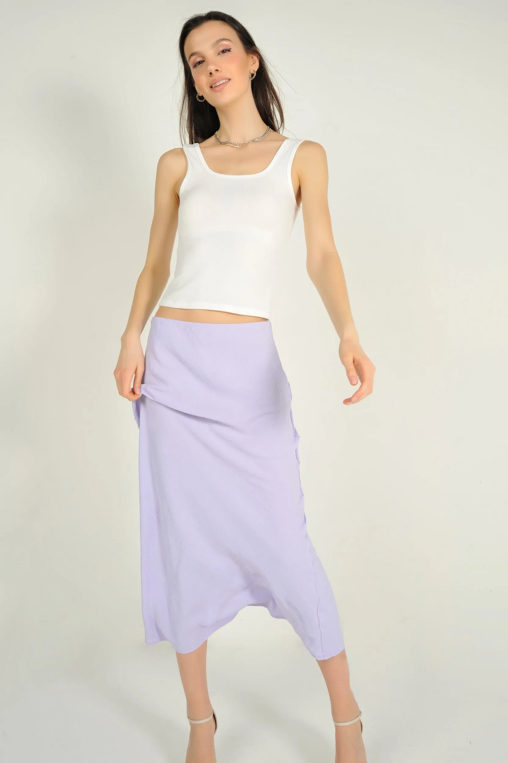 Camisole courte côtelée - JABEL - (R-B6)