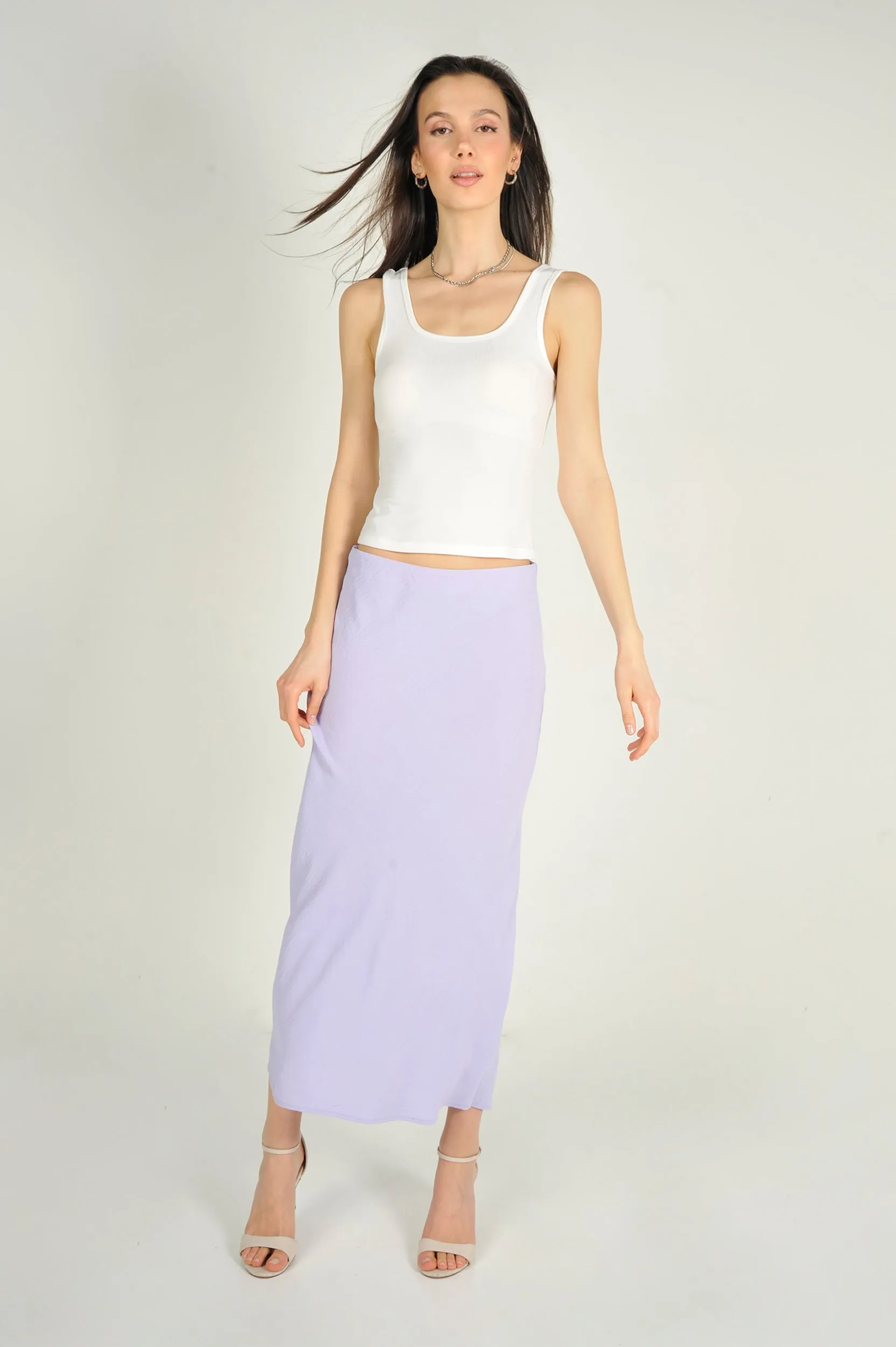 Camisole courte côtelée - JABEL - (R-B6)