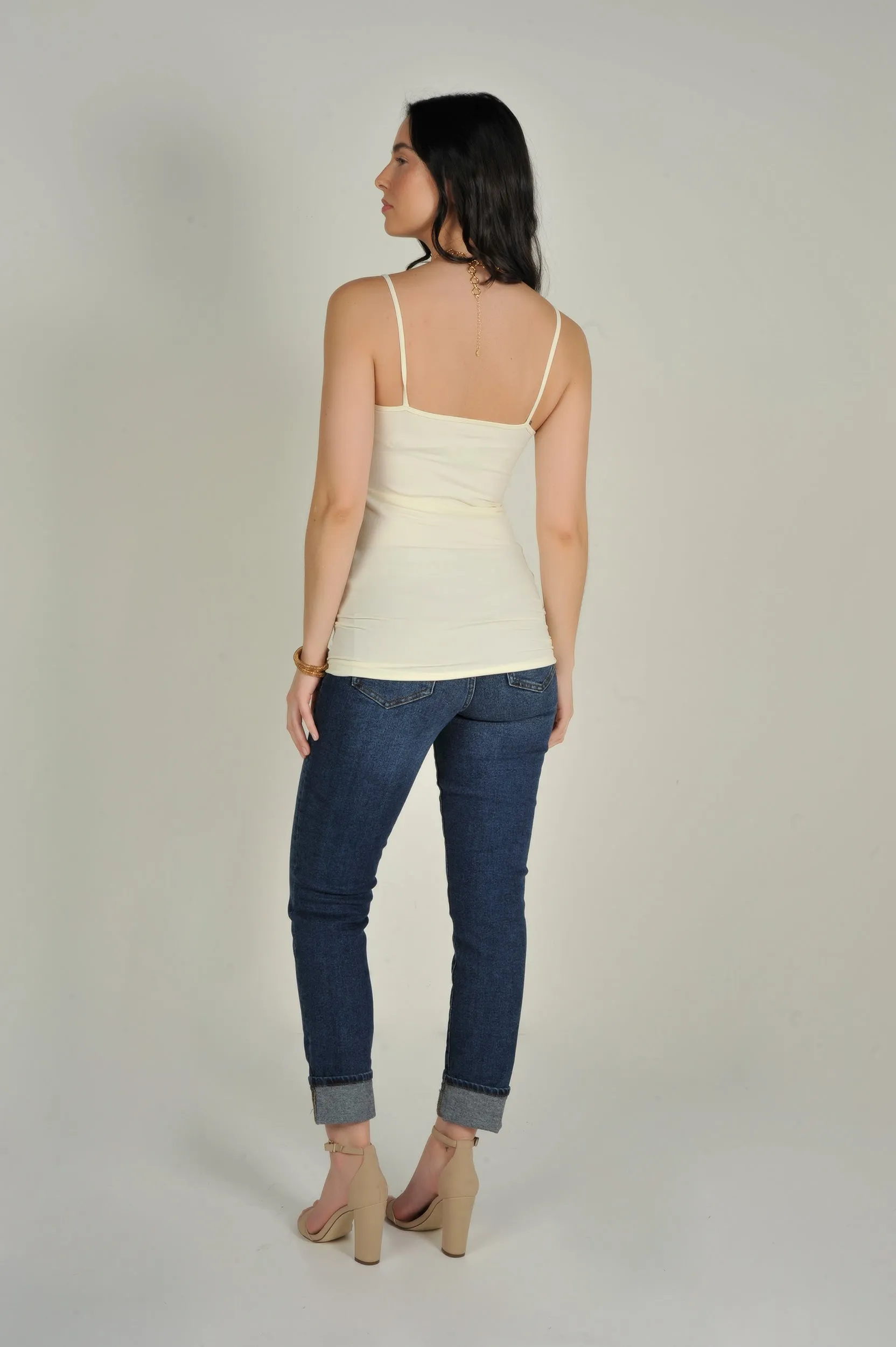 Camisole longue à fines bretelles - CET1106-W2 - (E-A2)