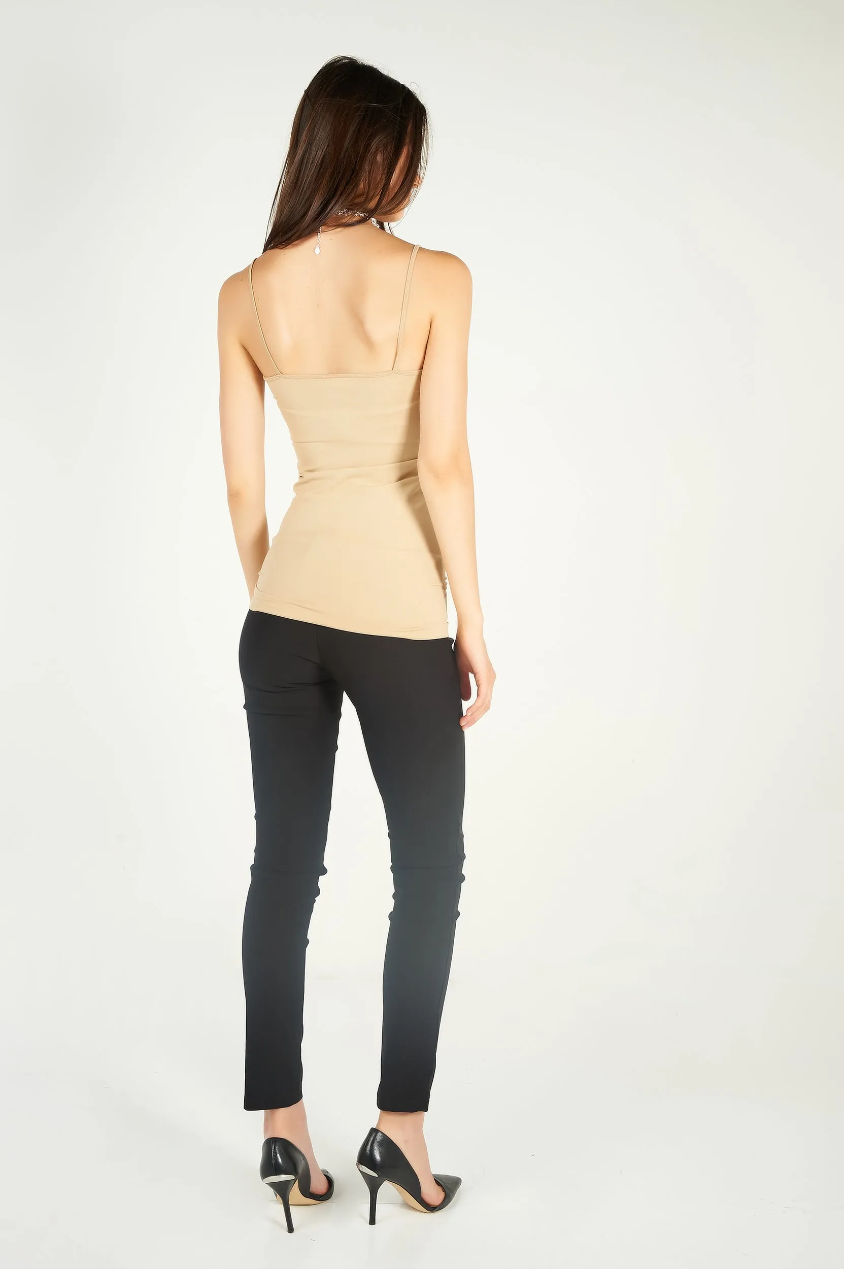 Camisole longue à fines bretelles - CET1106-W2 - (E-A2)