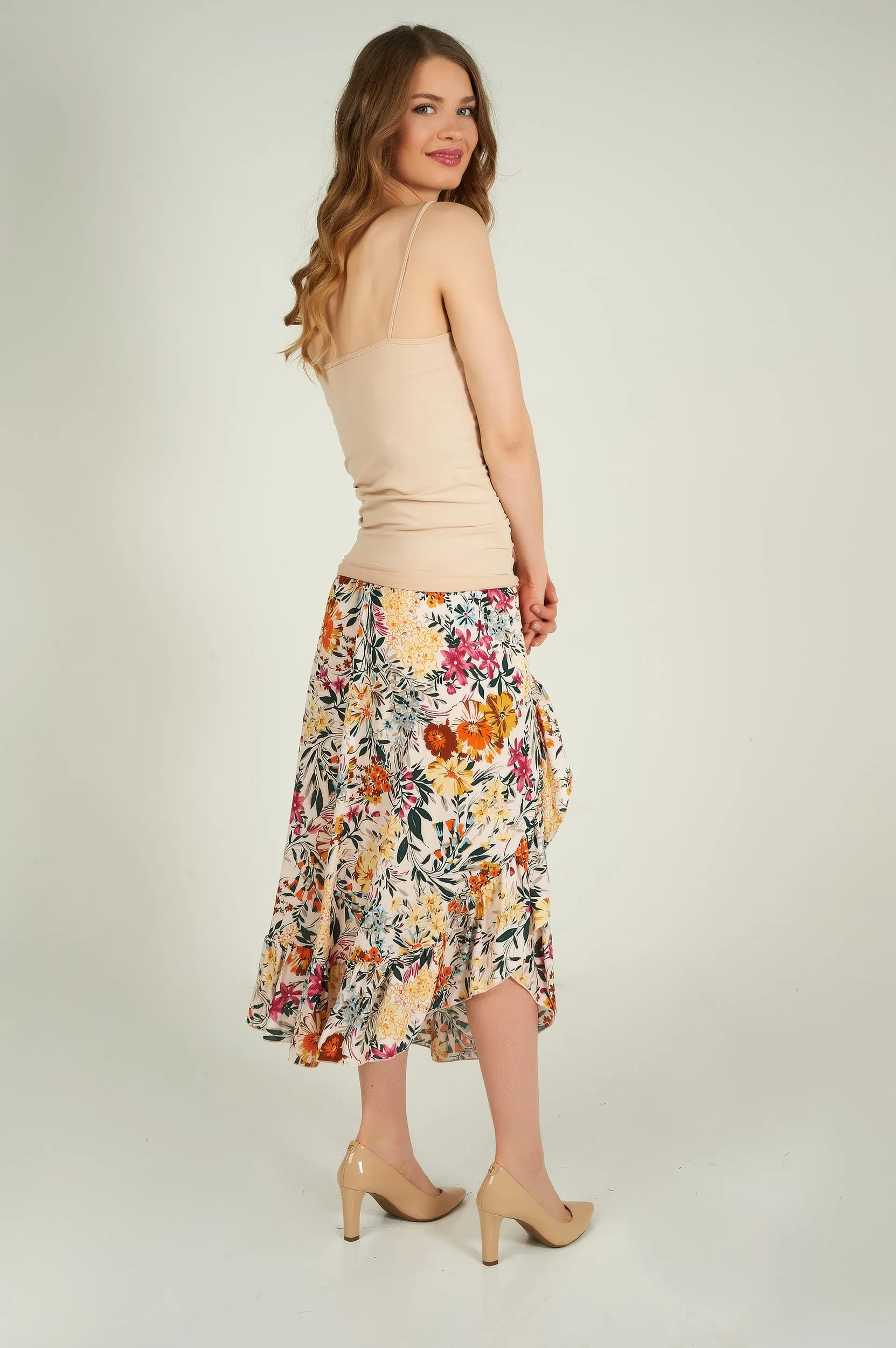 Camisole longue à fines bretelles - CET1106-W2 - (E-A2)