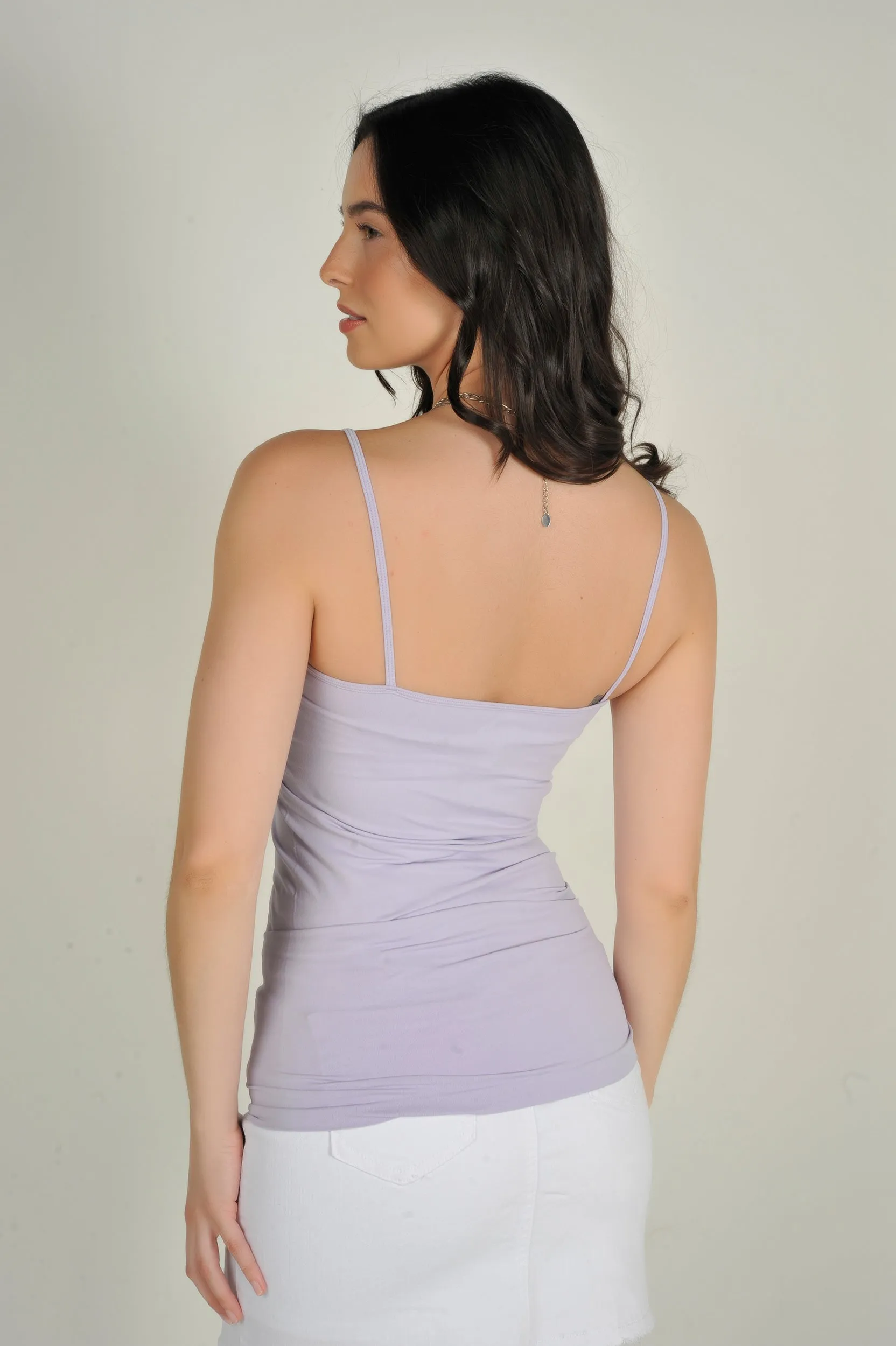 Camisole longue à fines bretelles - CET1106-W2 - (E-A2)