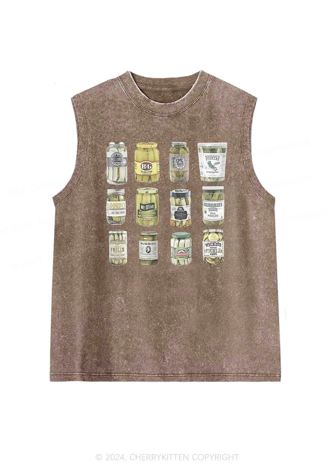 Canned Pickles Y2K Washed Tank Cherrykitten