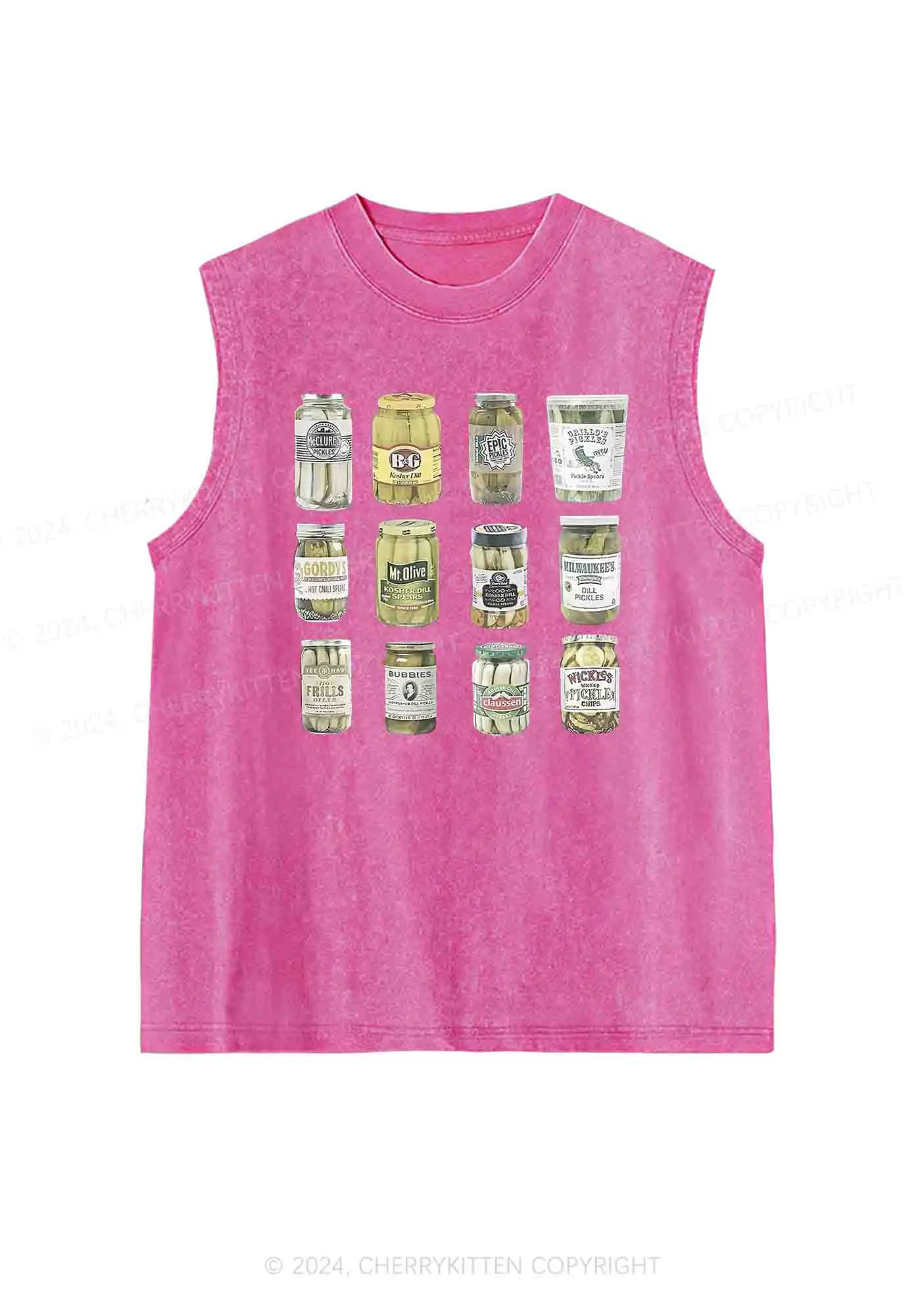 Canned Pickles Y2K Washed Tank Cherrykitten