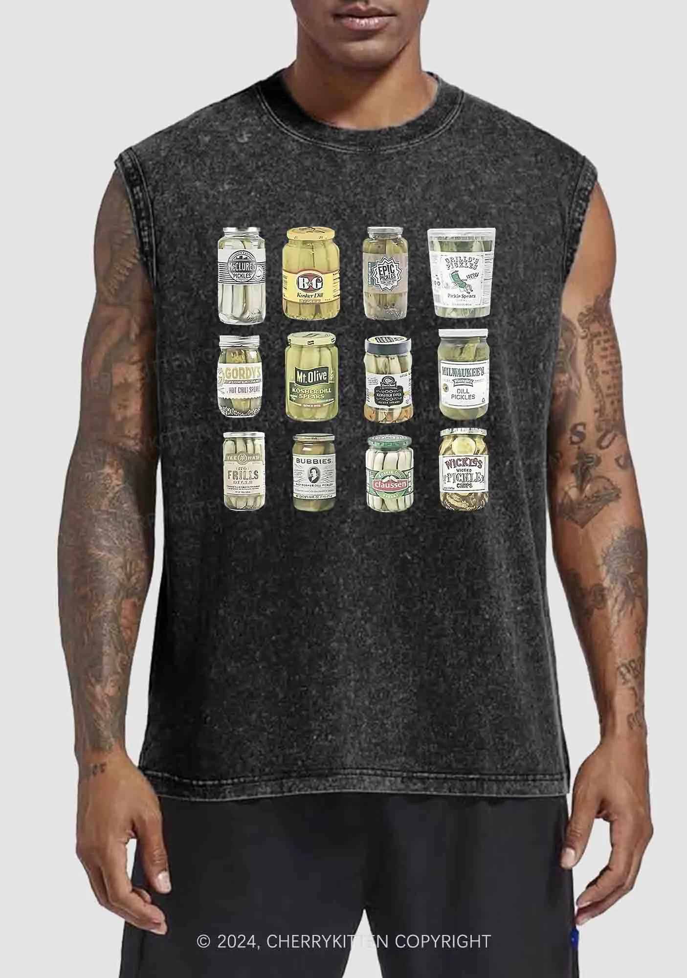 Canned Pickles Y2K Washed Tank Cherrykitten