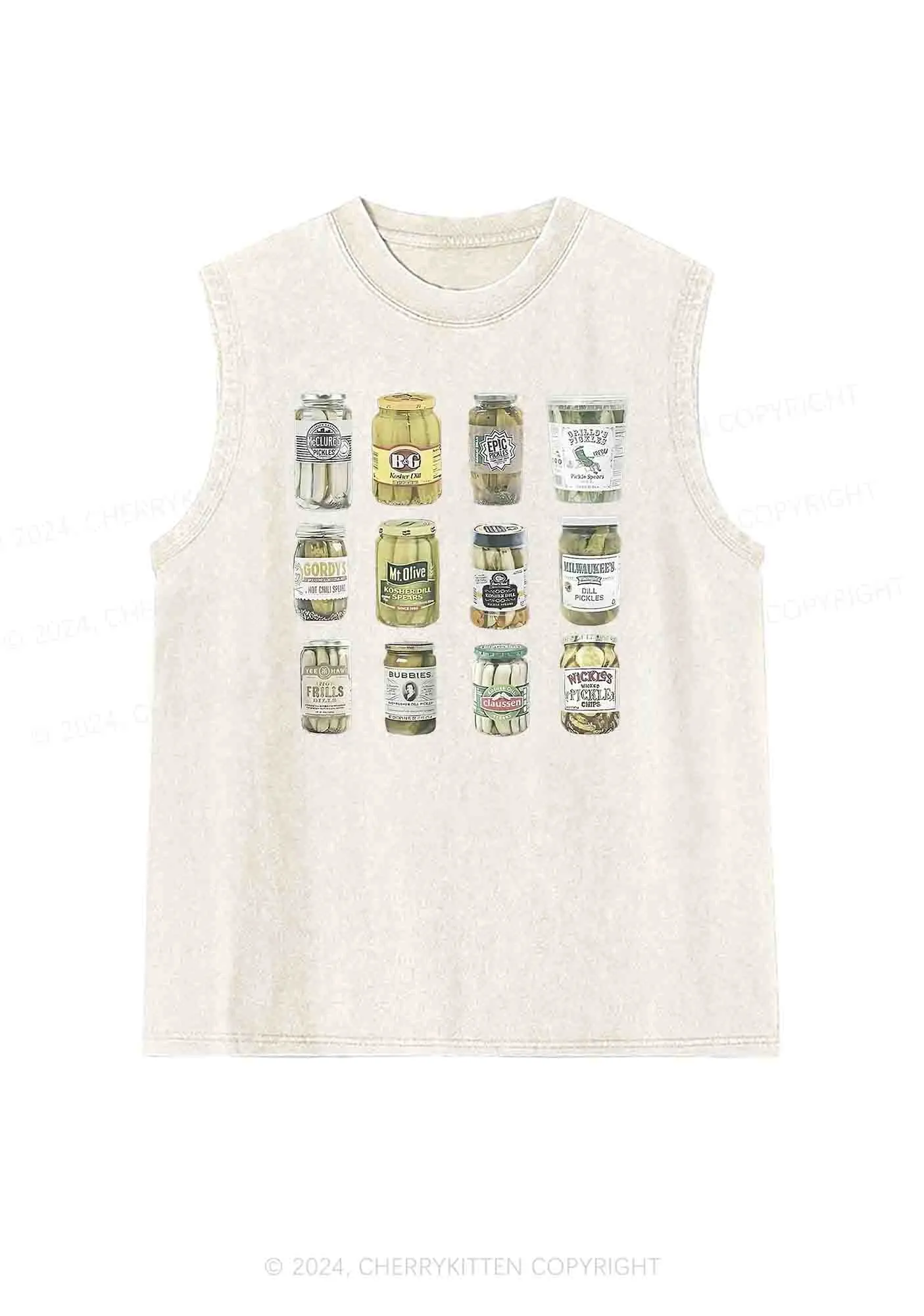 Canned Pickles Y2K Washed Tank Cherrykitten