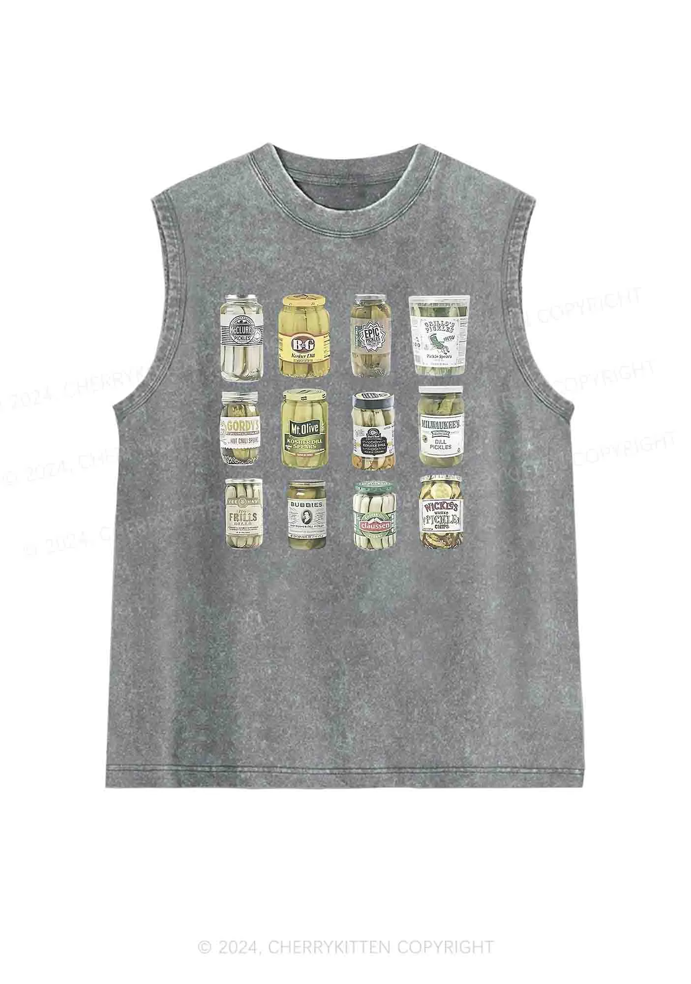 Canned Pickles Y2K Washed Tank Cherrykitten
