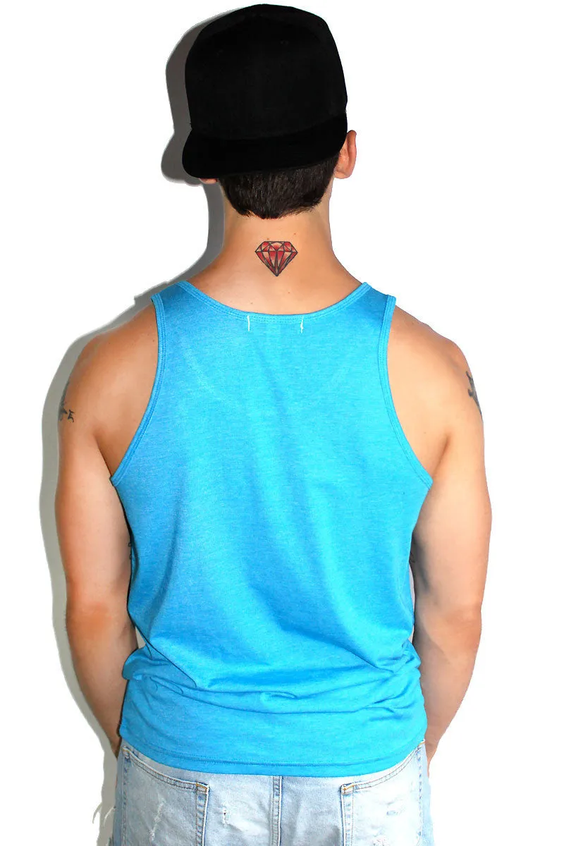 Core Racerback Tank-Blue