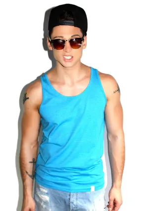 Core Racerback Tank-Blue
