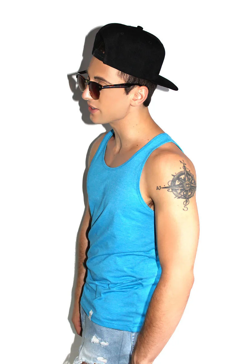 Core Racerback Tank-Blue