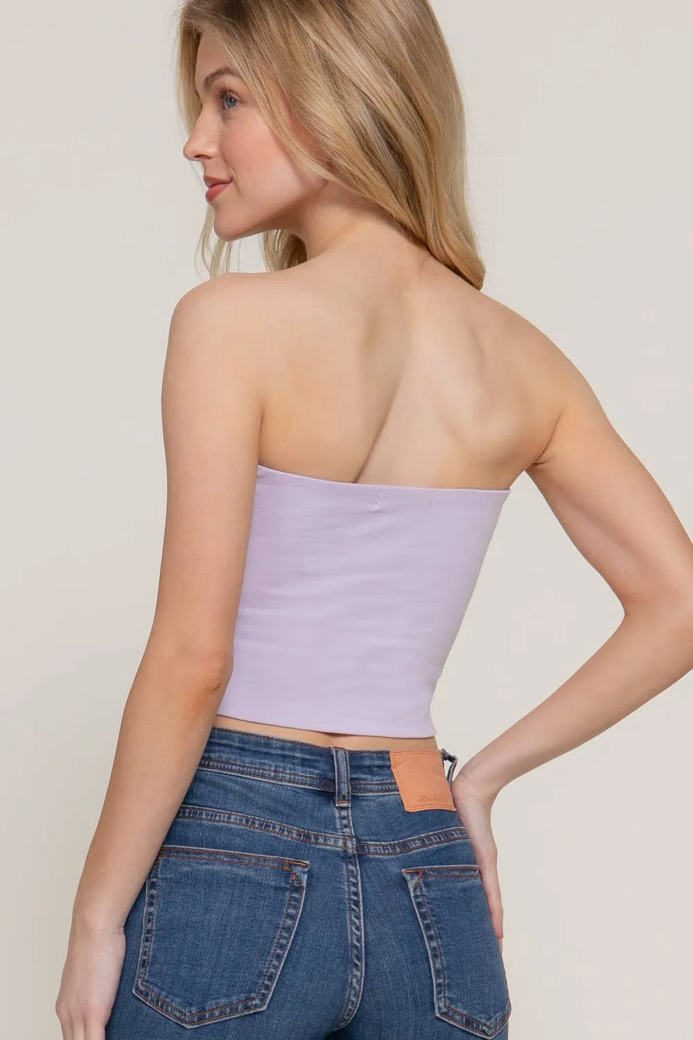 Crop Tube Cotton Jersey Top