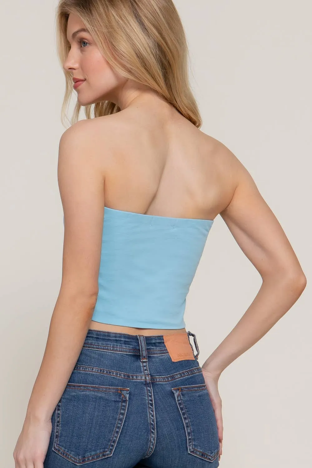 Crop Tube Cotton Jersey Top