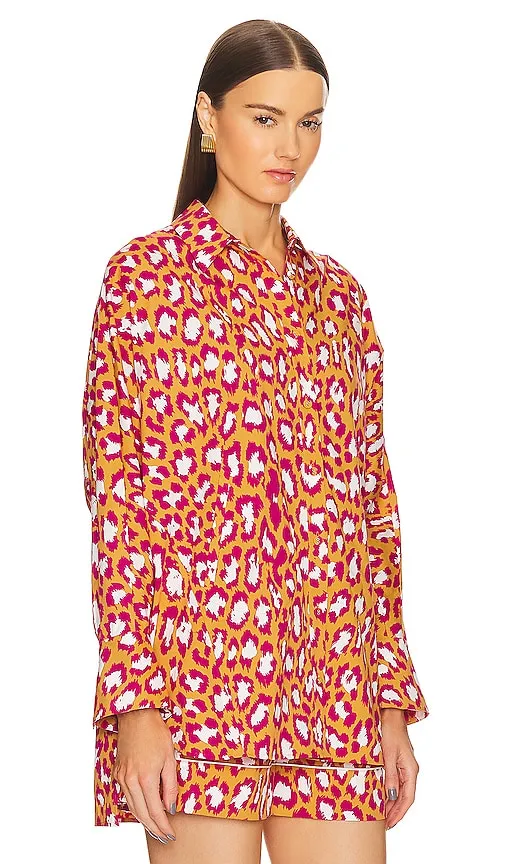 Diane von Furstenberg Caleb Blouse in Red