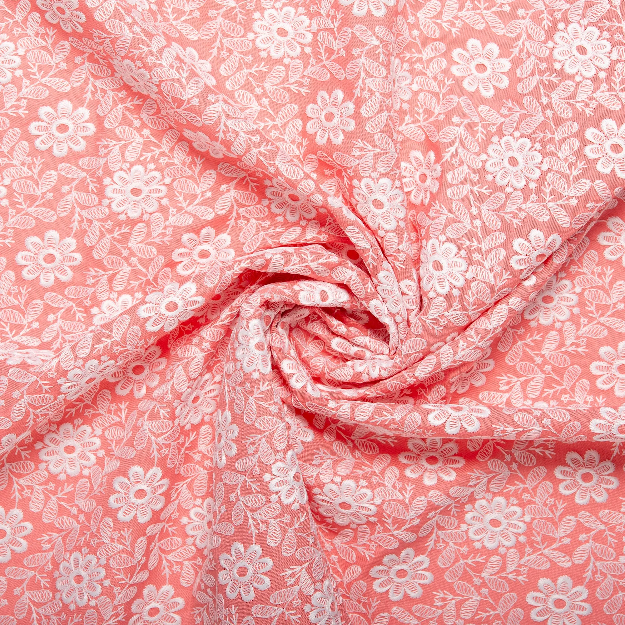 Fashion Embroidery - MARGARET - Coral