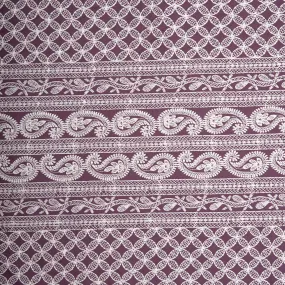 Fashion Embroidery - MARGARET - Eggplant