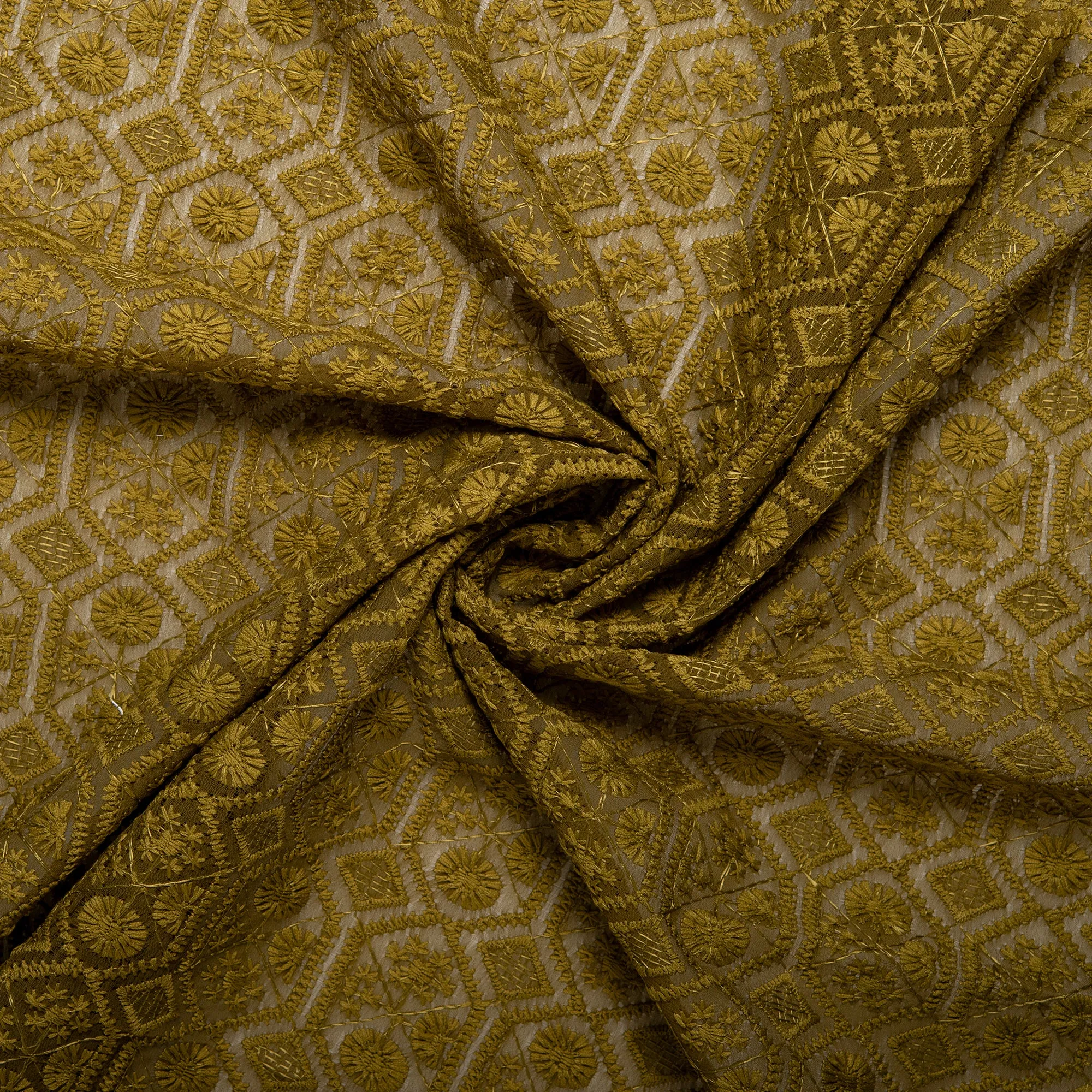 Fashion Embroidery - MARGARET - Olive