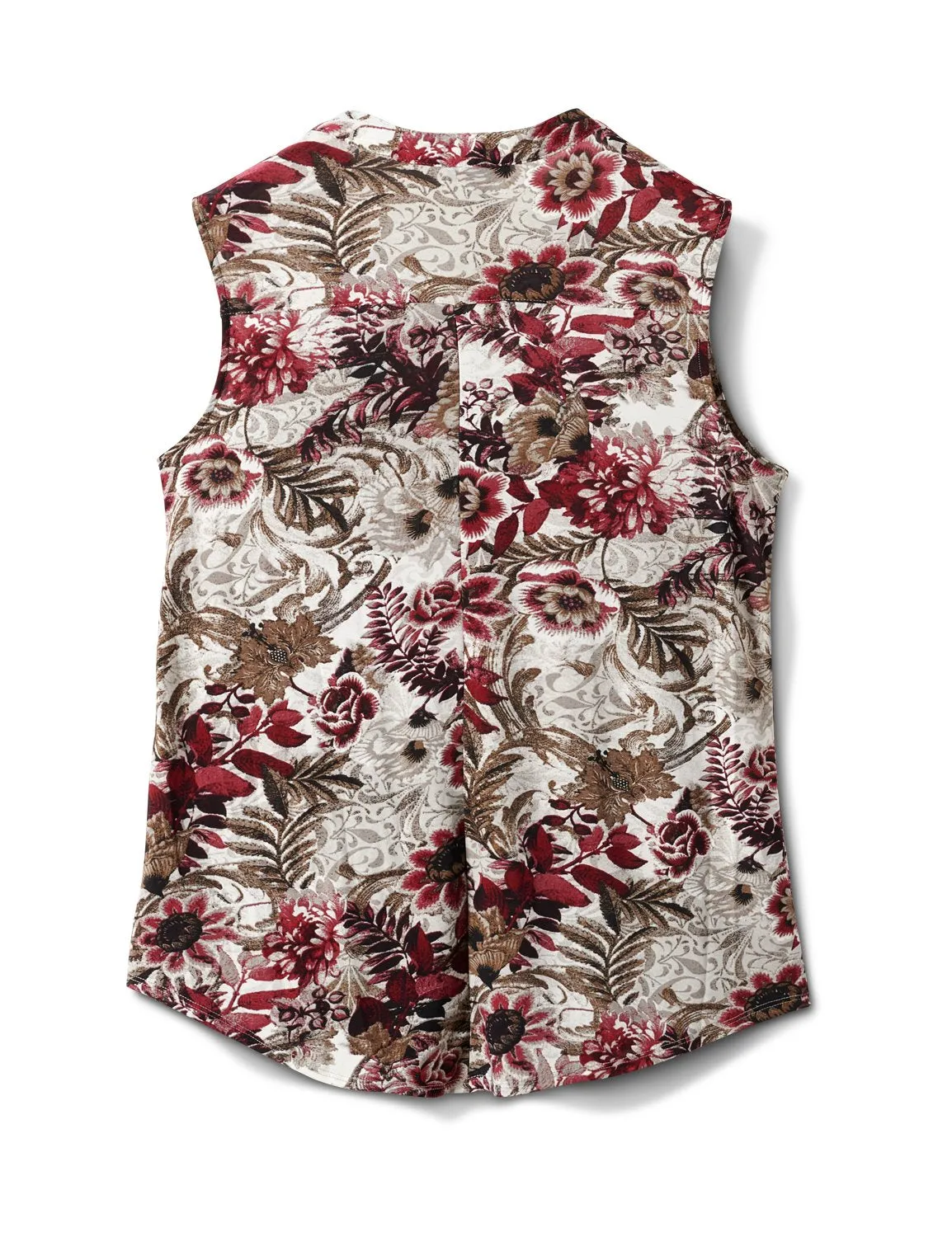 Floral Palm Pintuck Popover