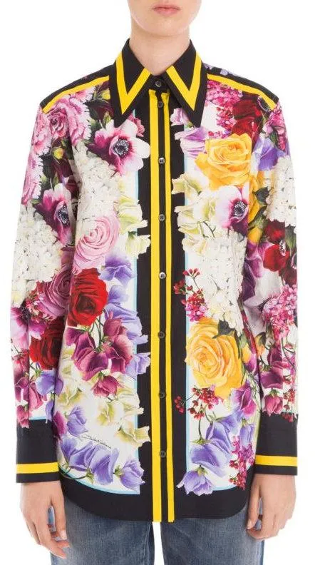 Floral Poplin Button-Down Shirt