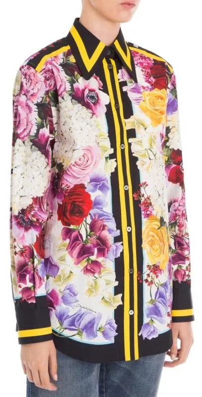 Floral Poplin Button-Down Shirt