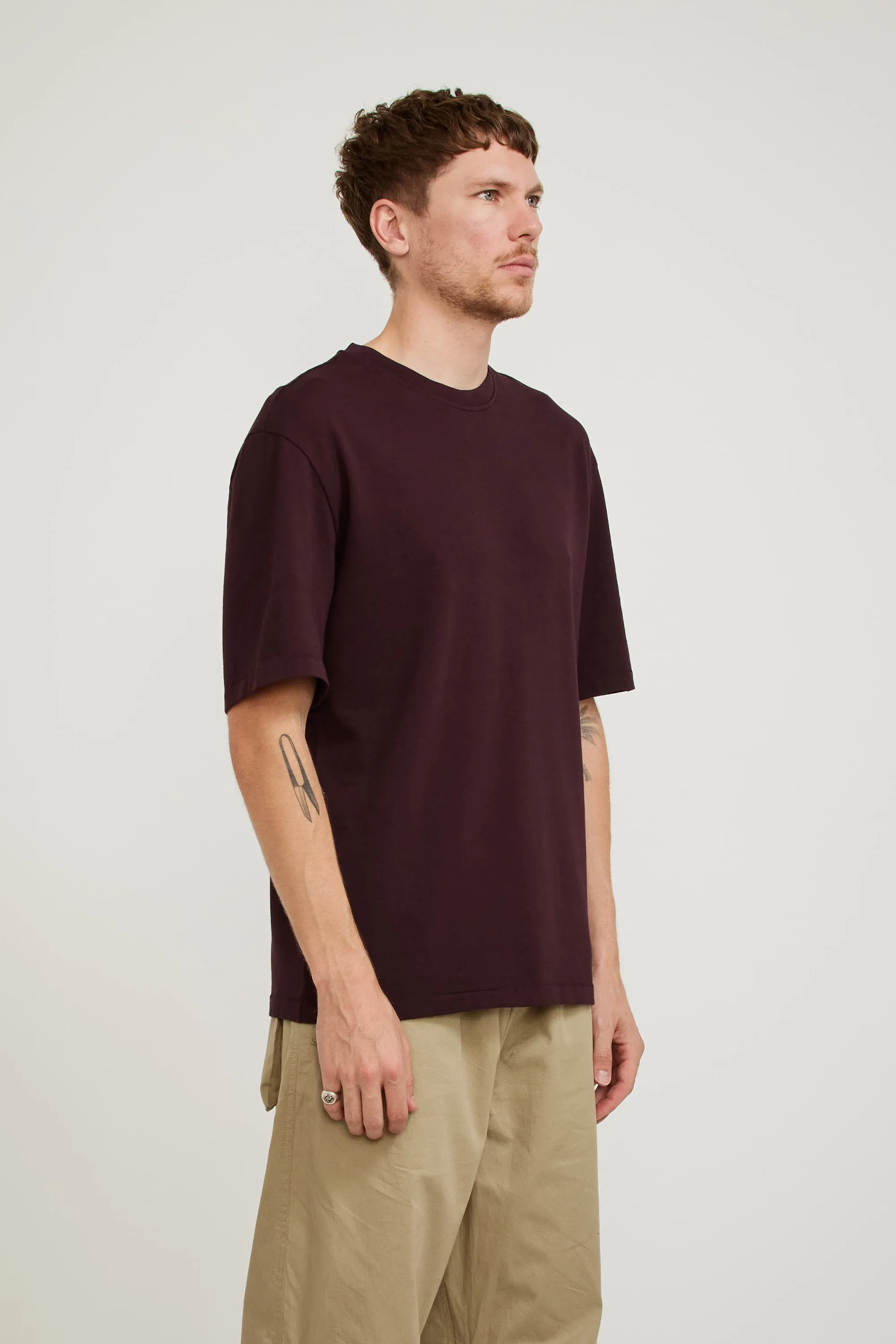 GOOD BASICS | Oversized Fit T-Shirt Burgandy