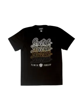 Gretsch Script Logo T-Shirt, Black, XL