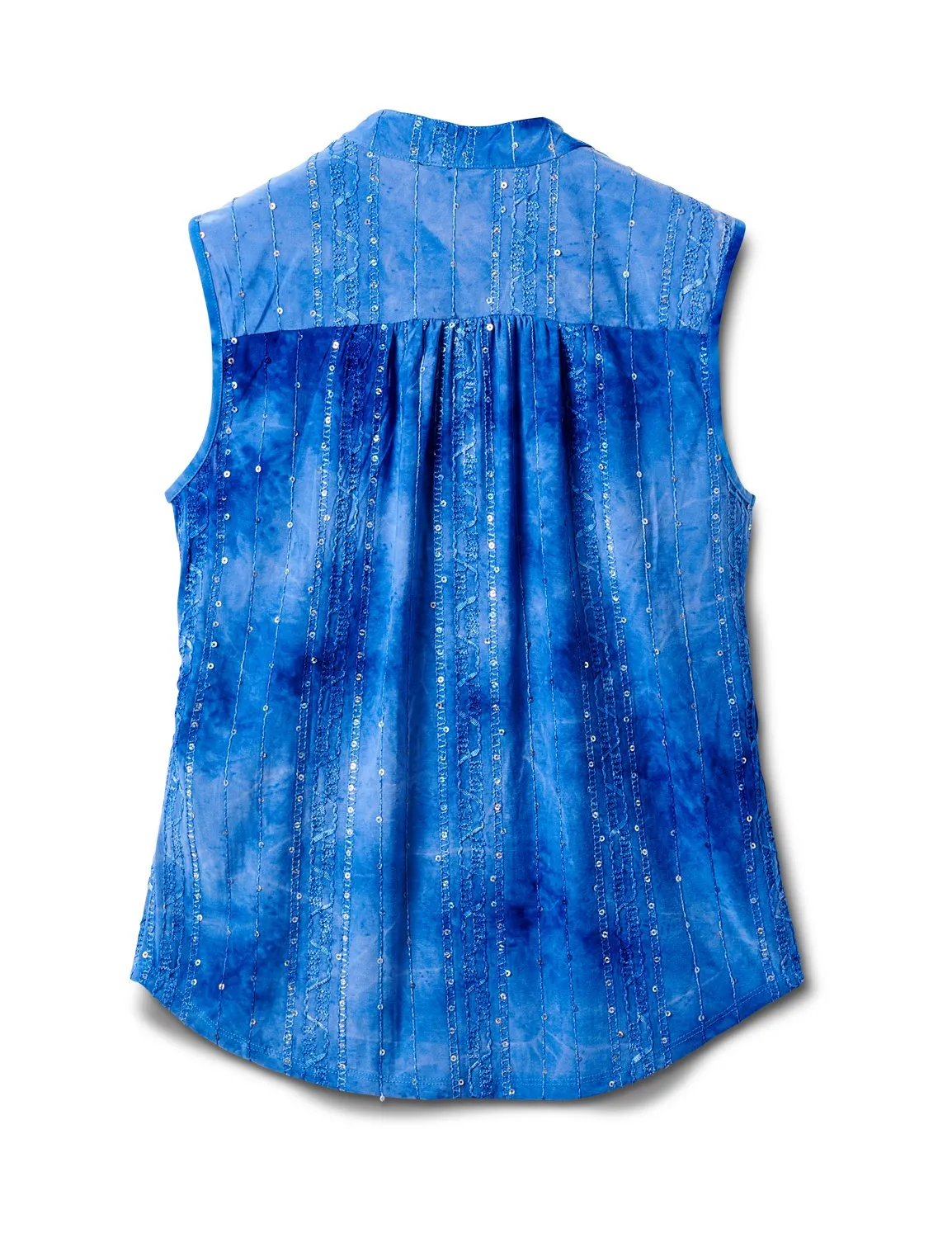 Jaquard Tie Dye Knit Popover-Petite