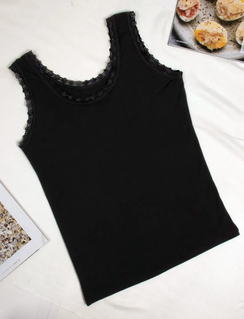 Lace Ribbed Camisole