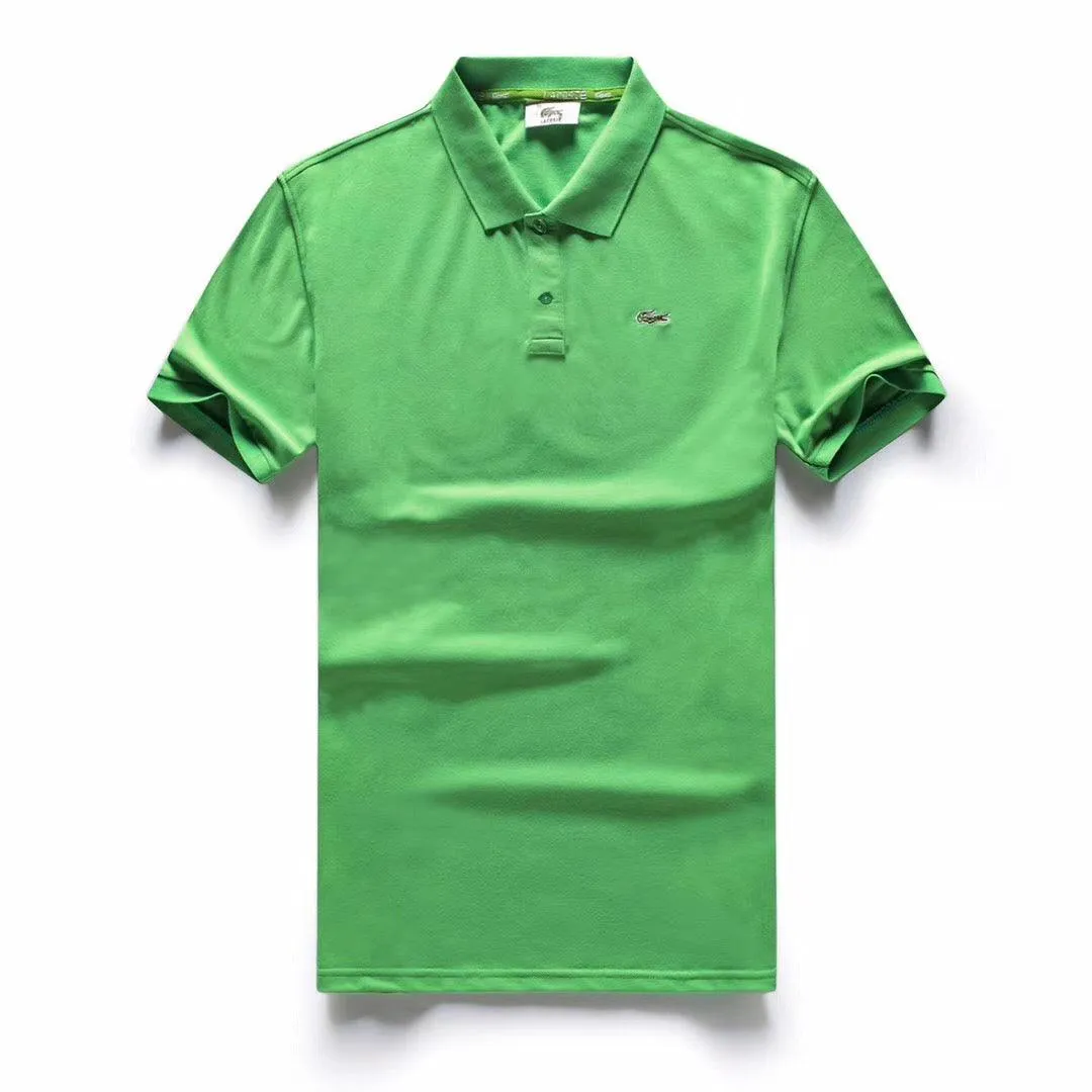 LACOSTE Plain Polo Shirt- Green
