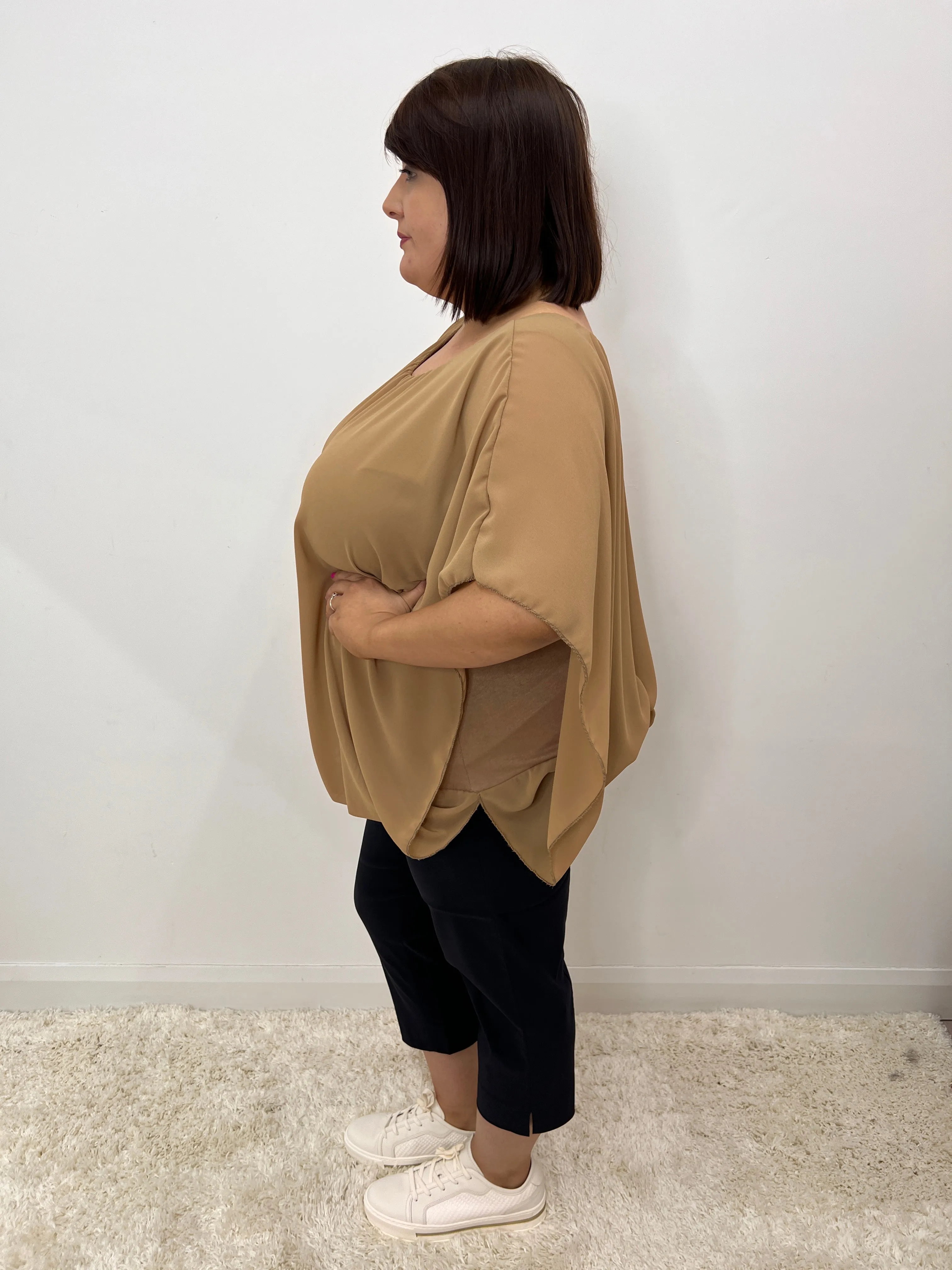 Magic Blouse in Tan - Size 2