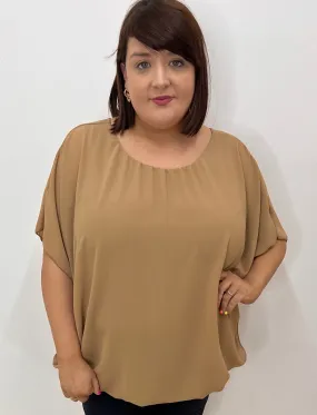 Magic Blouse in Tan - Size 2