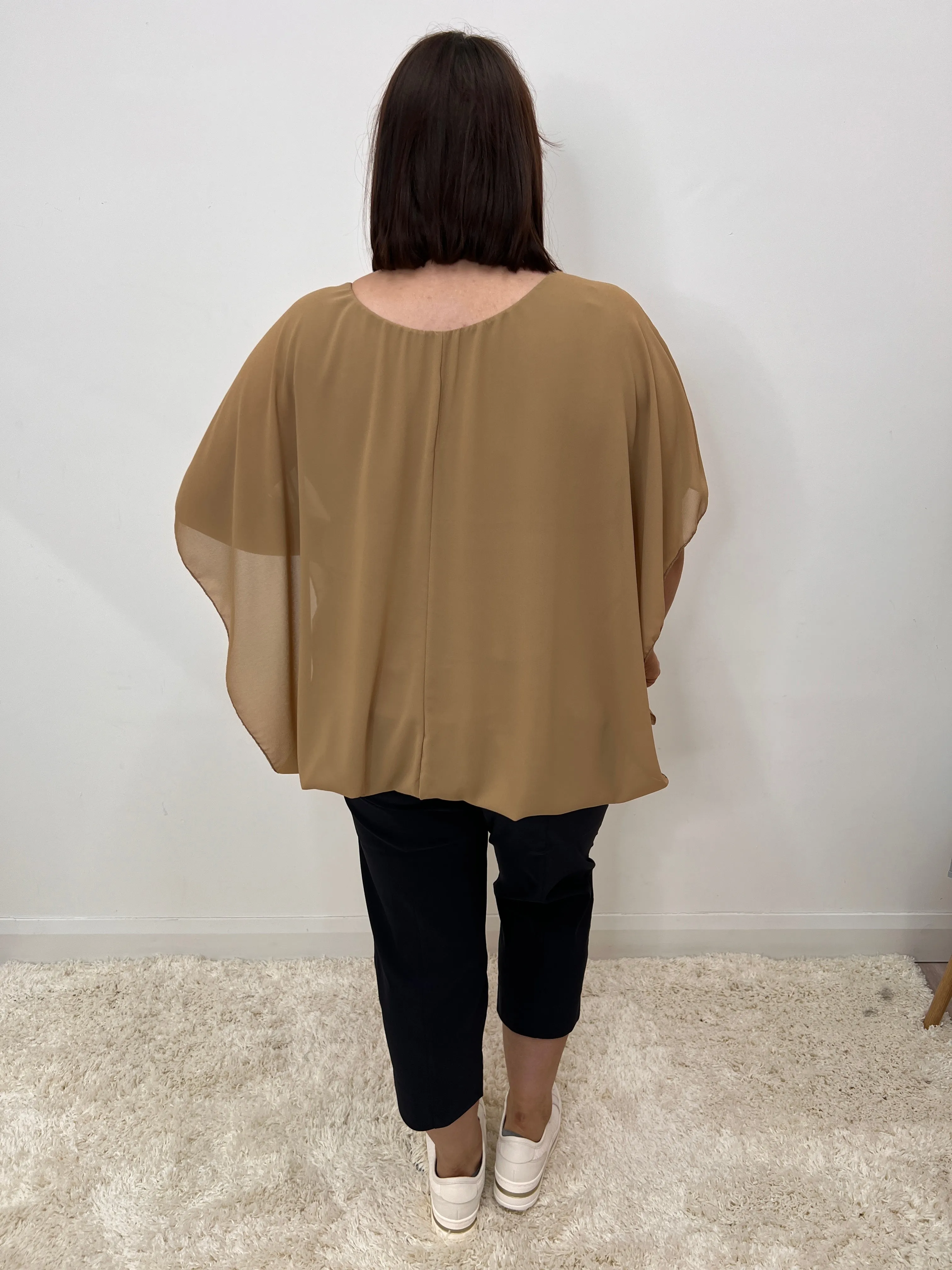 Magic Blouse in Tan - Size 2