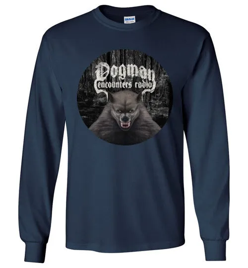 Men's Dogman Encounters Canis Hominis Collection (round) Long Sleeve T-Shirt
