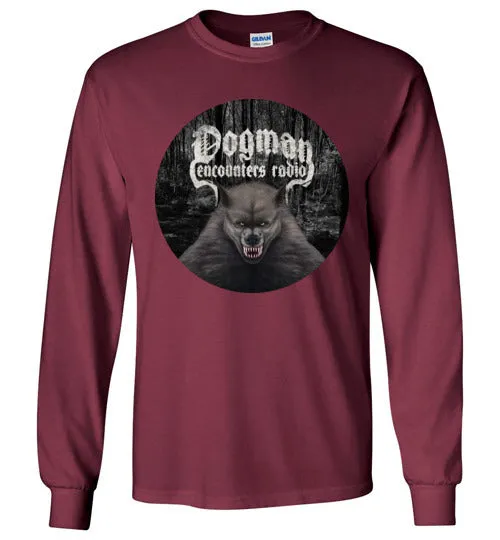 Men's Dogman Encounters Canis Hominis Collection (round) Long Sleeve T-Shirt