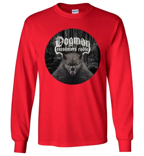 Men's Dogman Encounters Canis Hominis Collection (round) Long Sleeve T-Shirt