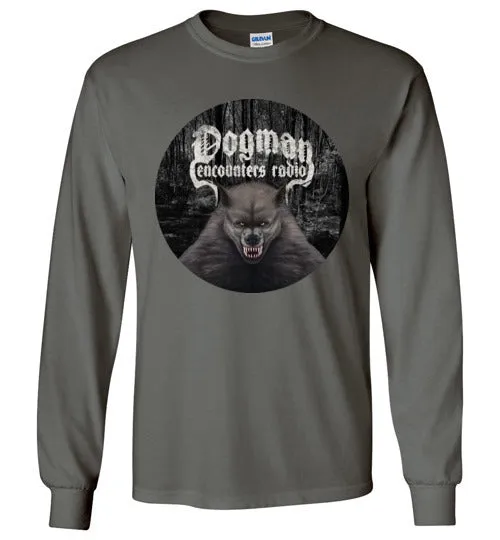 Men's Dogman Encounters Canis Hominis Collection (round) Long Sleeve T-Shirt